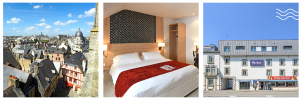 Chambre hôtel Vannes été Morbihan bon plan week end à deux