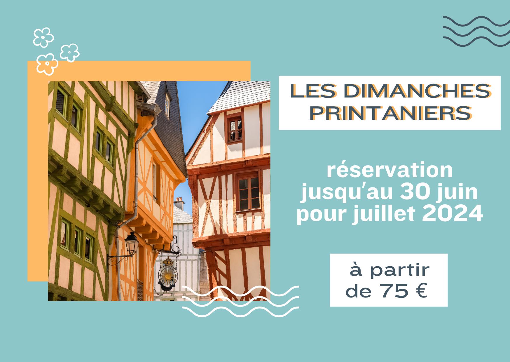 PACKAGE HOTEL VANNES : Les Dimanches Printaniers