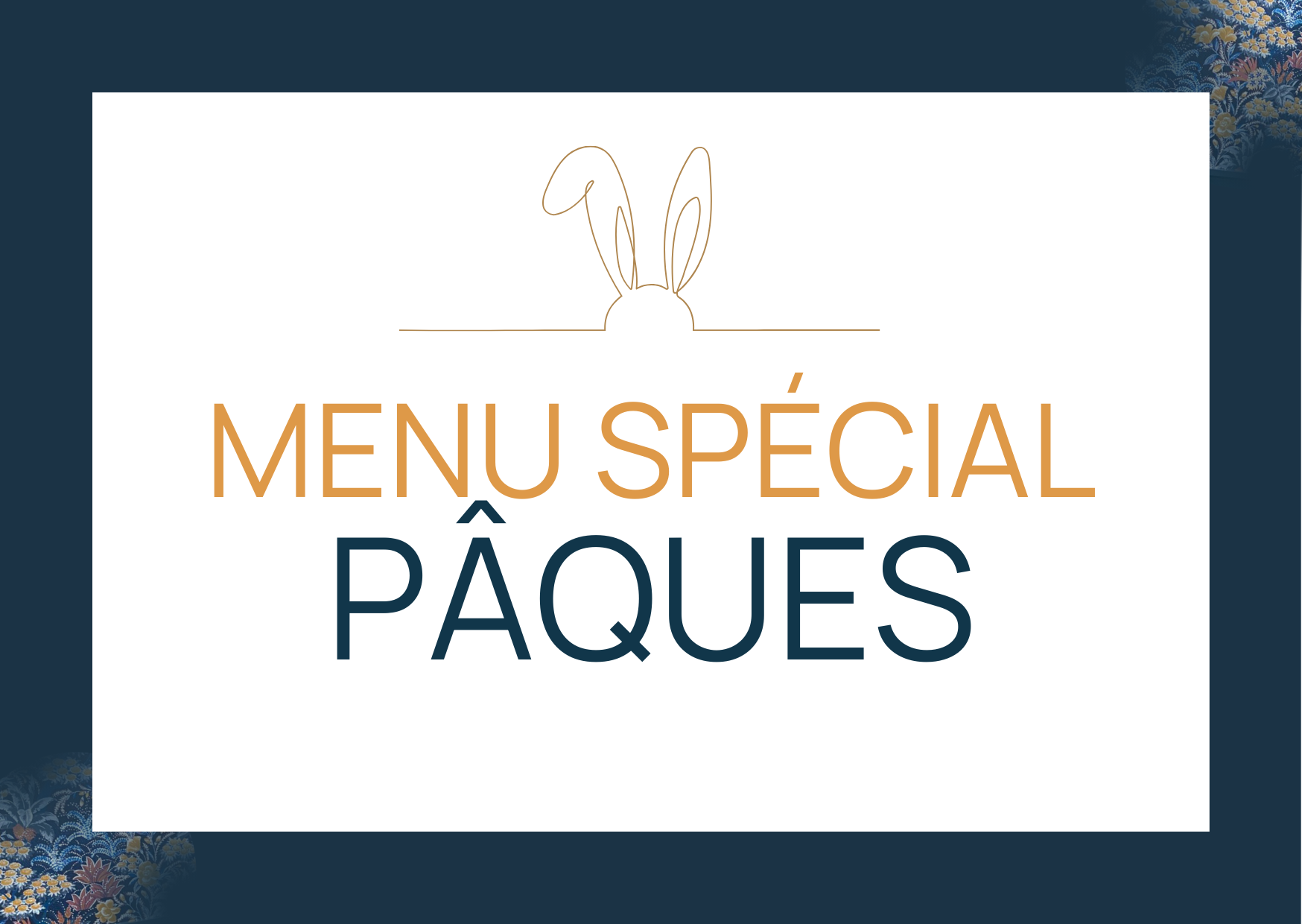 Menu de Paques